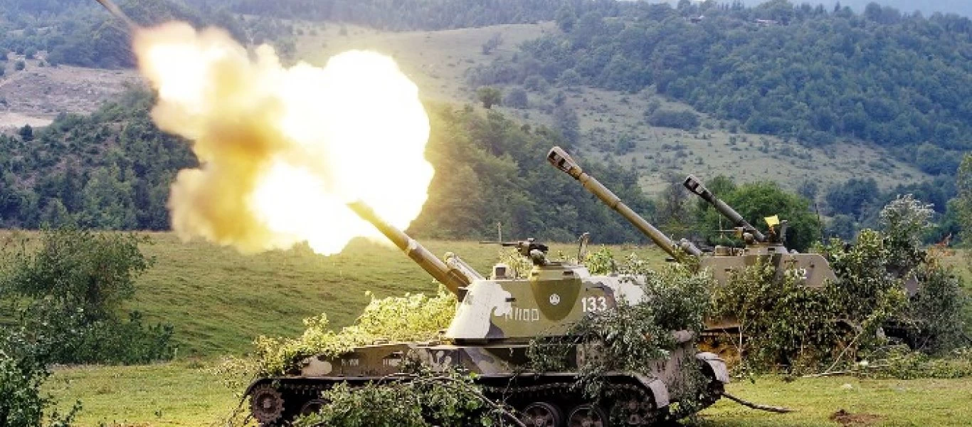 Η Ρωσία εκτέλεσε βολή πυροβολικού σε συνεργασία με UAV